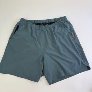 Active-basics Men's Blue and Green Shorts L